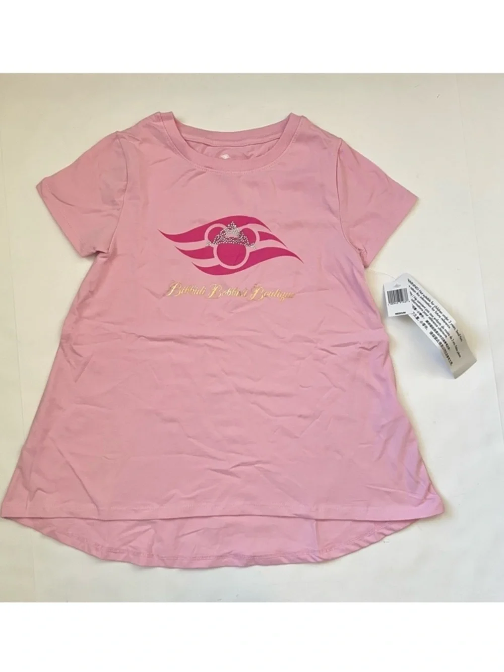 NWT Disney Cruise Bibbidi Bobbidi Boutique Princess Sash Backpack & Shirt XL